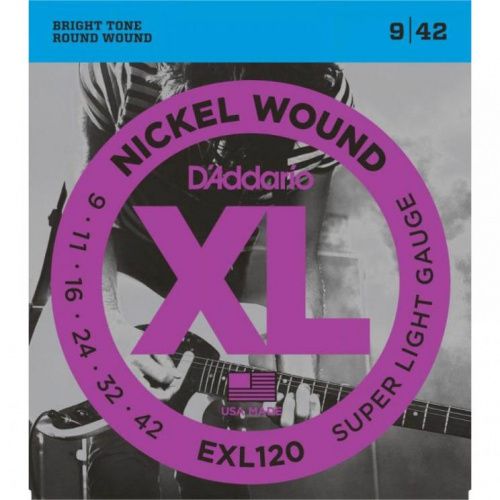 Струны для электрогитары D'Addario EXL-120 - JCS.UA