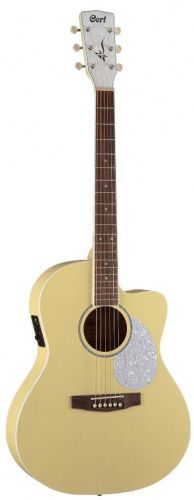 Электроакустическая гитара CORT Jade Classic (Pastel Yellow Open Pore) - JCS.UA
