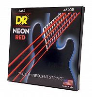 Струны DR NRB-45 STRINGS NEON RED BASS - MEDIUM (45-105) - JCS.UA
