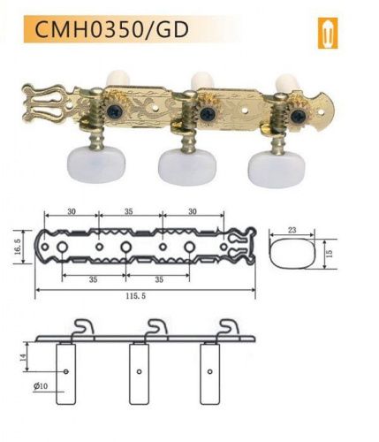 Колки DR PARTS CMH0350/GD - JCS.UA фото 2