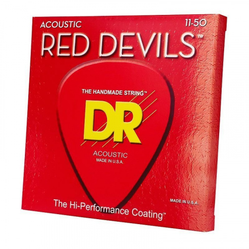 Cтруны DR STRINGS RDA-11 RED DEVILS ACOUSTIC - CUSTOM LIGHT (11-50) - JCS.UA фото 2