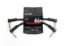 Патч-кабель FENDER CABLE DELUXE SERIES 6" PATCHES (PAIR) BLACK TWEED - JCS.UA