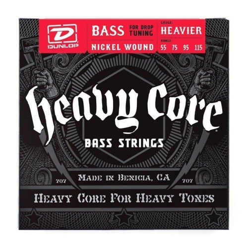 Струни для бас-гітари Dunlop DBHCN55115 Heavy Core Bass - JCS.UA