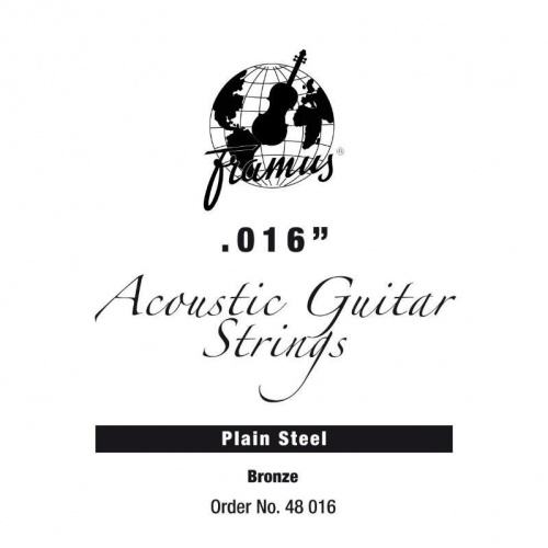 Струна для акустичної гітари FRAMUS 48016 Bronze - Acoustic Guitar Single String, .016 - JCS.UA