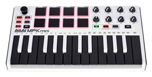 MIDI клавиатура AKAI MPK MINI MK2 WHITE - JCS.UA фото 2