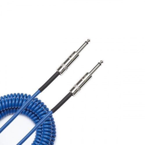 Инструментальный кабель D'ADDARIO PW-CDG-30BU Coiled Instrument Cable - Blue (9m) - JCS.UA фото 4