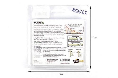 Заготовка для поріжка GRAPH TECH PQ-9025-00 TUSQ Acoustic Saddle Slab 1/4"  - JCS.UA фото 5