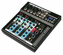 Мини микшерный пульт Emiter-S F4-MB - JCS.UA