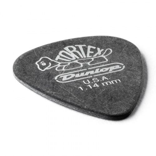 Медиаторы DUNLOP 488P1.14 TORTEX PITCH BLACK STANDARD PICK 1.14MM - JCS.UA фото 3