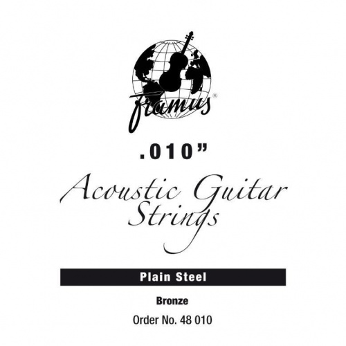 Струна для акустичної гітари FRAMUS 48010 Bronze - Acoustic Guitar Single String, .010 - JCS.UA
