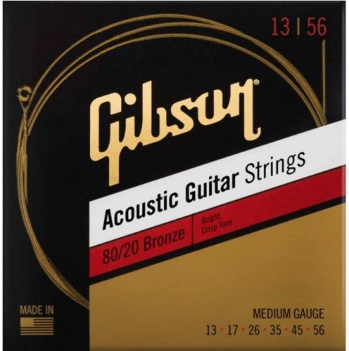 Струни для акустичних гітар GIBSON SAG-BRW13 80/20 BRONZE ACOUSTIC GUITAR STRINGS MEDIUM - JCS.UA