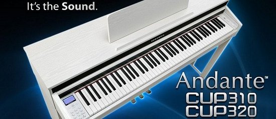 Kurzweil расширяет серию цифровых фортепиано Andante двумя новинками - CUP310 и CUP320!