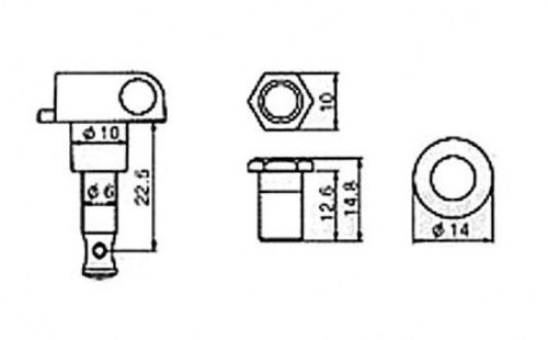 Кілки для акустичної гітари PAXPHIL J03 3+3 CR - JCS.UA фото 4