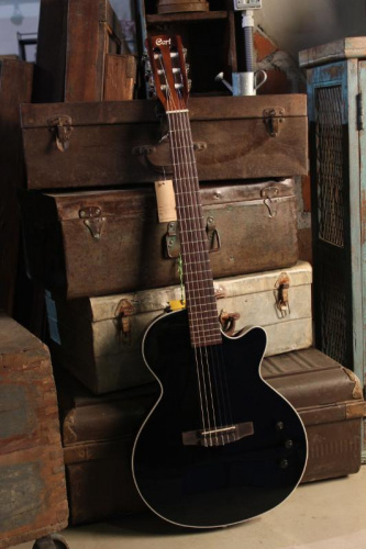 Электроакустическая гитара  CORT Sunset Nylectric (Black) - JCS.UA фото 5