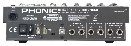 Мікшерний пульт Phonic HELIX BOARD 12 Universal - JCS.UA фото 3