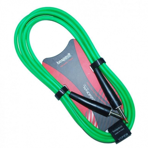 Інструментальний кабель BESPECO VIPER300 Fluorescent Green - JCS.UA фото 3