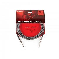Инструментальный кабель D'ADDARIO PW-BG-10BG Custom Series Braided Instrument Cable - Grey (3m) - JCS.UA
