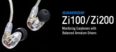 Новые внутриканальные наушники Samson Zi100 и Zi200!