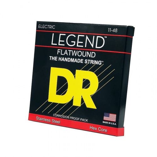 Cтруни DR STRINGS FL-11 LEGEND FLATWOUND ELECTRIC - MEDIUM LIGHT (11-48) - JCS.UA фото 2
