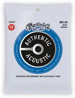 Струны MARTIN MA140 Authentic Acoustic SP 80/20 Bronze Light (12-54) - JCS.UA