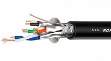 Гибкий кабель категории 6 Roxtone C6AP, 4x2х0.22 кв. мм, вн. диаметр 8 мм, 100 м - JCS.UA
