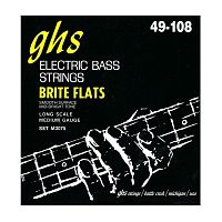 Струни для бас гітари GHS M3075 (49-108 Brite Flats Electric Bass) - JCS.UA