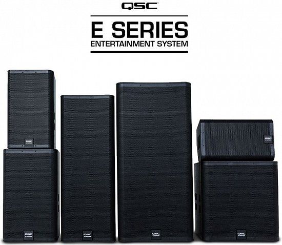 QSC выпускает акустические системы E Series - E215 и E218SW!