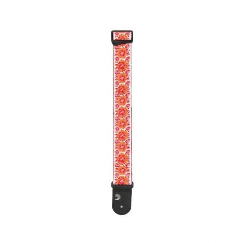 Ремінь D'ADDARIO 50PCLV00 PEACE & LOVE WOVEN GUITAR STRAP - Pink and White - JCS.UA фото 3