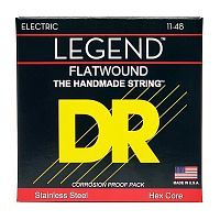 Cтруны DR STRINGS FL-11 LEGEND FLATWOUND ELECTRIC - MEDIUM LIGHT (11-48) - JCS.UA