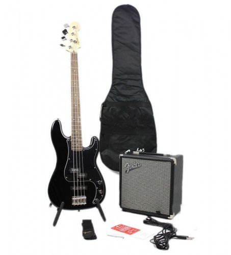 Гітарний набір SQUIER by FENDER PJ BASS PACK BLACK - JCS.UA