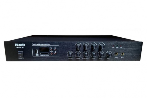 Трансляционный микшер-усилитель с USB DV audio LA-60.4P - JCS.UA