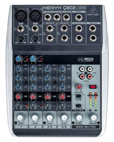 Мікшерний пульт Behringer XENYX Q802USB - JCS.UA