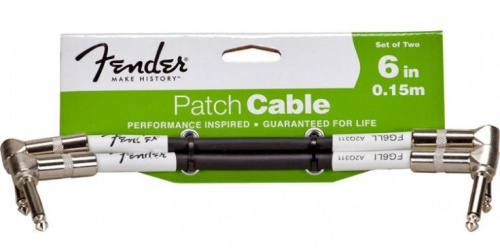 Кабель FENDER PERFORMANCE PATCH CABLE TWO PACK 6 BK - JCS.UA