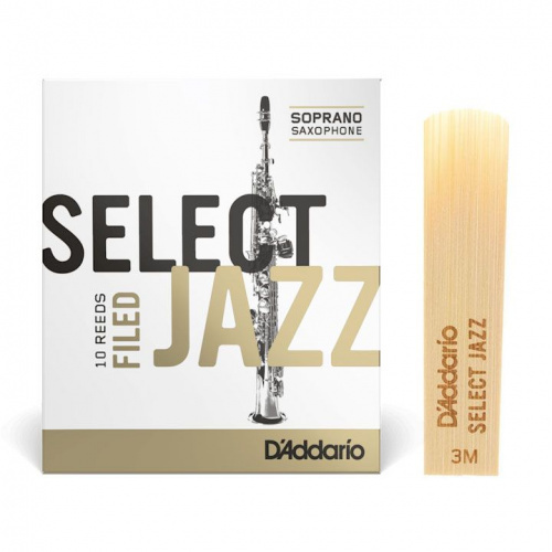 Трость для сопрано саксофона D'ADDARIO RSF10SSX3M Select Jazz - Soprano Sax 3M (1шт) - JCS.UA