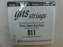 Струна для акустической гитары GHS STRINGS 011 SINGLE PLAIN BALLEND - JCS.UA