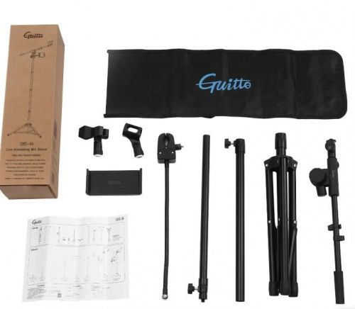 Мікрофонна стійка з тримачем для телефону Guitto GMS-04 - JCS.UA фото 2