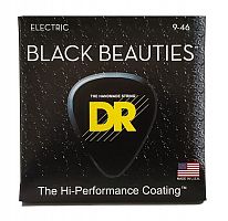 Cтруны DR STRINGS BKE-9/46 BLACK BEAUTIES ELECTRIC - LIGHT HEAVY (9-46) - JCS.UA