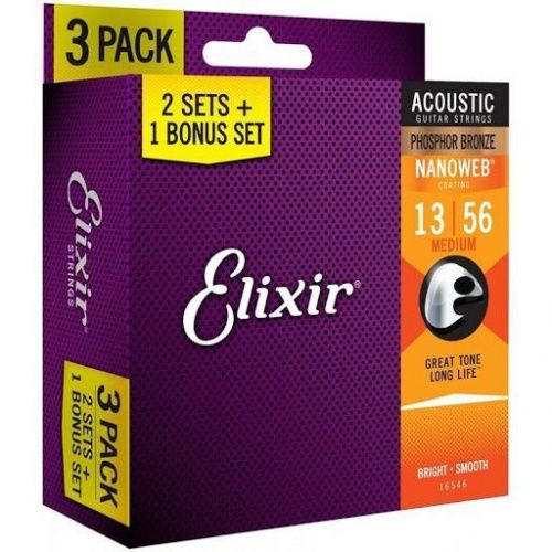 Струни Elixir AC Ph NW L (3 Pk) - JCS.UA