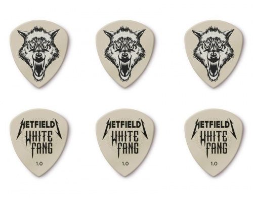 Медіатори DUNLOP PH122T1.0 HETFIELD'S WHITE FANG CUSTOM FLOW PICK TIN 1.0MM - JCS.UA фото 2
