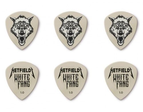 Медиаторы DUNLOP PH122T1.0 HETFIELD'S WHITE FANG CUSTOM FLOW PICK TIN 1.0MM - JCS.UA фото 2