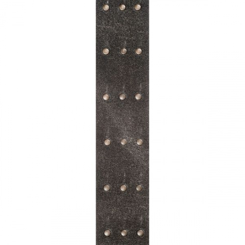 Гитарный ремень PLANET WAVES PW25VNRR00DX Blasted Leather Guitar Strap, Black with Brass Rivets - JCS.UA фото 2