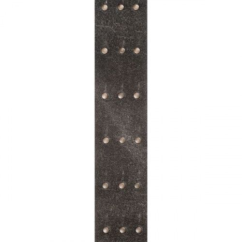 Гітарний ремінь PLANET WAVES PW25VNRR00DX Blasted Leather Guitar Strap, Black with Brass Rivets - JCS.UA фото 2