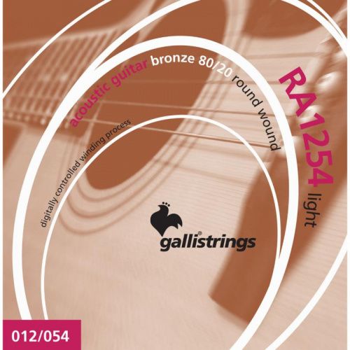 Струни для акустичної гітари Gallistrings RA1254 LIGHT - JCS.UA