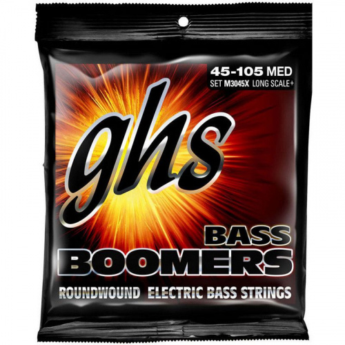 Струны GHS STRINGS M3045X BASS BOOMERS LONG+MEDIUM - JCS.UA