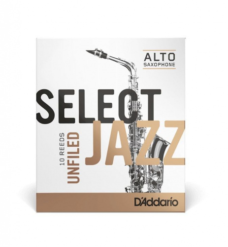 Трость для альт саксофона D'ADDARIO RRS10ASX3M Select Jazz - Alto Sax Unfiled 3M - 10 Pack - JCS.UA фото 2