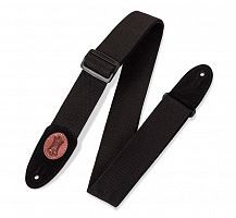 Ремень LEVY'S MSSC8-BLK CLASSICS SERIES COTTON GUITAR STRAP (BLACK) - JCS.UA