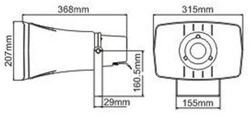 Рупор L-Frank Audio H-30RT, 30Вт, трансф., алюминий - JCS.UA фото 2