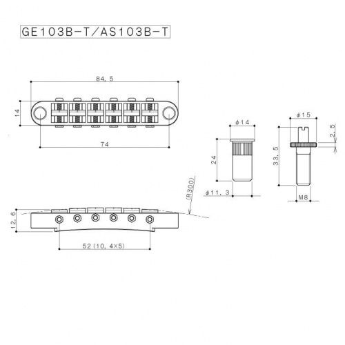 Бридж GOTOH AS103B-T (C) - JCS.UA фото 2