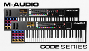 MIDI-клавиатуры M-Audio CODE 49 и CODE 61 - теперь в черном цвете!