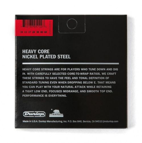 Струны DUNLOP DHCN10607 HEAVY CORE ELECTRIC GUITAR STRINGS (10-60) - JCS.UA фото 3